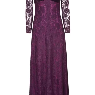 Women Annie's Archive 70'S Purple Lace Dress