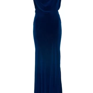Women Annie's Archive 1930'S Royal Blue Velvet Bias Cut Dress