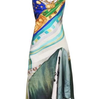 Women Conner Ives Sexy Fish Asymmetric Midi Dress
