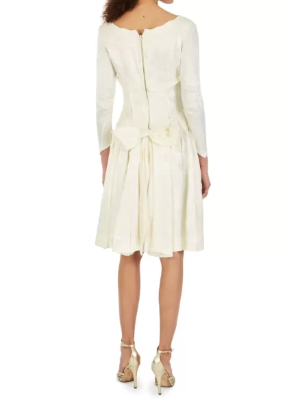 Women Annie's Archive Silk White Brocade Dress