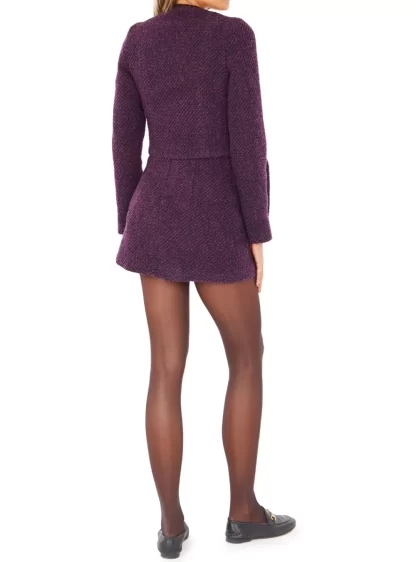 Women Silvia Astore Sophie Mini Jacket- Plum