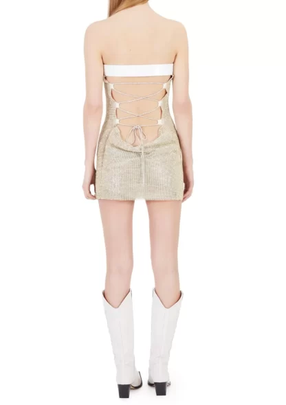 Women Poster Girl Stephanie Mini Dress-Lemon Haze