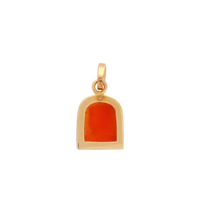 Women Annie's x Jade Jagger Tanit Carved Carnelian Stone Charm, Gold Vermeil