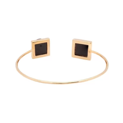 Women Annie's x Jade Jagger Tanit Carved Onyx Stone Bangle