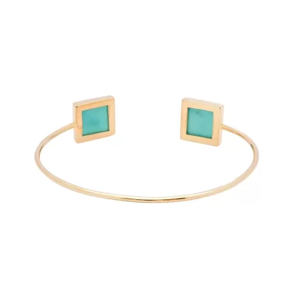 Women Annie's x Jade Jagger Tanit Carved Turquoise Bangle