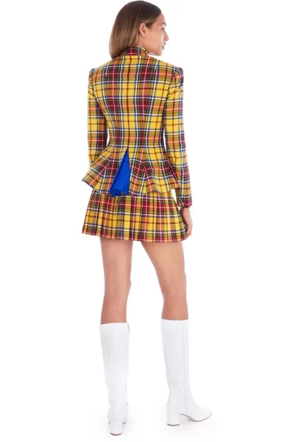 Women Amuse Bouche Tartan Yellow Jacket
