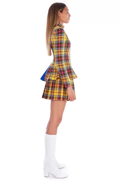 Women Amuse Bouche Tartan Yellow Jacket