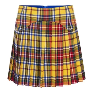Women Amuse Bouche Tartan Yellow Skirt