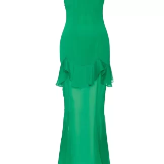 Women De La Vali Tennessee Emerald Green Halter Dress