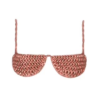 Women Isa Boulder Textured Braid Rust Top