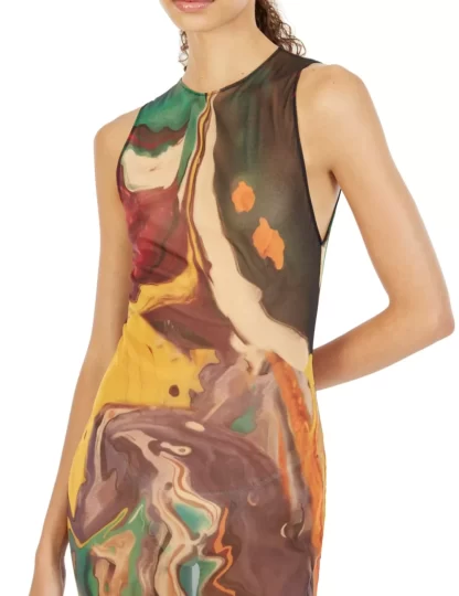 Women Silvia Astore Tish Watercolor Dress