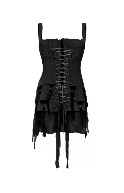 Women Dreaming Eli Triple Black Corset Dress