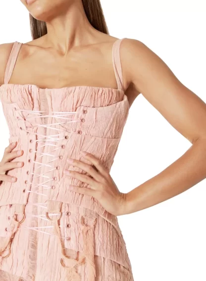 Women Dreaming Eli Triple Pink Corset Dress