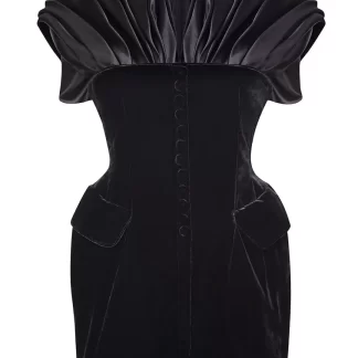 Women Richard Quinn Velvet Shadow Mini Dress