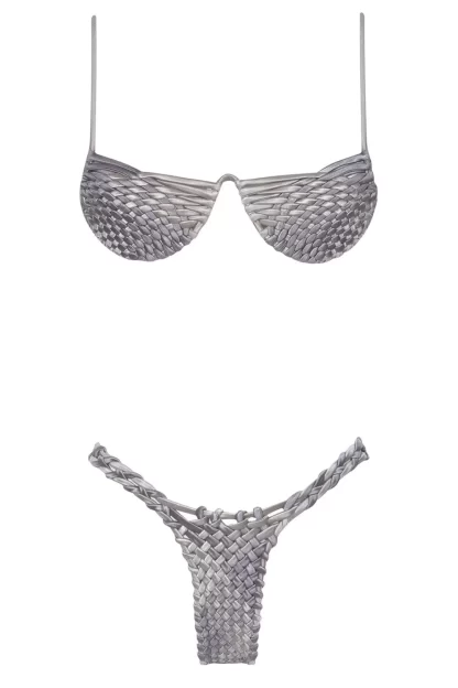 Women Isa Boulder Weavecross Silver & Slate Top