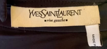 Women Annie's Archive Yves Saint Laurent Black Ruched Skirt